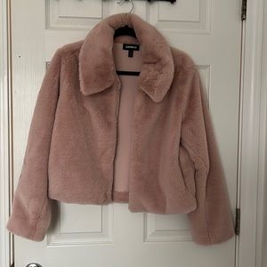 Super soft faux fur jacket (express)